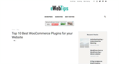 Desktop Screenshot of ewebtips.com
