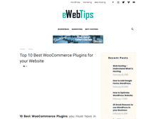 Tablet Screenshot of ewebtips.com